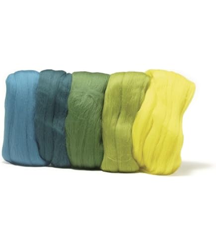 Mix Groene kleuren gekaard op lont