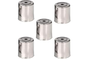 MEISO Lot de 5 bouchons pour four à micro-ondes avec magnétron, rechange pour four à micro-ondes, pièces de réparation, pièces de four pour bureau restaurant (gris clair 17 x 15 mm)