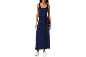 Amazon Essentials Vestido Largo sin Mangas y con Cintura (Talla Grande Disponible) Mujer