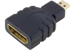 SeKi Adapter HDMI A gniazdo na złącze Micro HDMI D, gniazdo na wtyczkę; pozłacane złącza - czarny, 85116