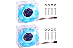 GeeekPi Raspberry Pi 4 wentylator DC 5 V bezszczotkowy wentylator chłodzący procesora 40 x 40 x 10 mm, do Raspberry Pi 4 Model B, 3B+, Raspberry Pi 3/2 Model B (niebieski)