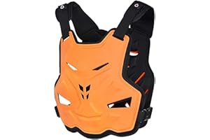 SJAPEX Kids Body Armor,Motorcycle Body Armour Armor Chest Protector Back Protector Motocross ATV Guard Cycling Skiing Riding Skateboarding Chest Back Spine 4