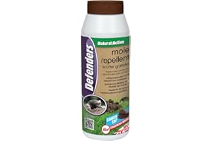 STV International 2 X Defenders Mole Repellent Scatter Granules (Humane, Natural Mole Deterrent, Suitable for Year-Round Use, Covers up to 45 sq m, Safe for Use Around Children and Pets), 450 g