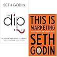 Seth Godin 2 Books Collection Set (The Dip and This is Marketing)