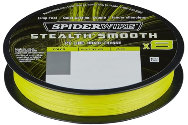 Spiderwire Stealth Smooth 8-trådig, flätad fiskelina, 300 meter