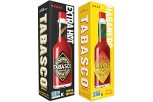 TABASCO Scorpion Sauce + Habanero Sauce (2 x 60ml) Les 2 sauces piquantes les plus fortes du TABASCO !