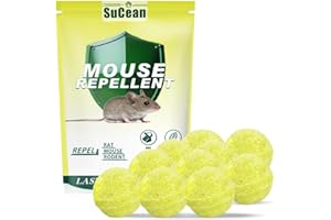 SuCean Mouse Repellent, Mouse Deterrent, Rat Repellent Outdoor, Rodent Control, Rat Deterrent, Rodent Repellent for Indoor Outdoor, More effective than Ultrasonic-10P