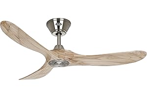 CASAFANA CasaFan ECO GENUINO 122 BN-NT Deckenventilator (Ø x H) 1220mm x 280mm Flügelfarbe: Holz (hell) Geh