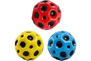kukelen Astro Jump Ball,Moon Ball,springende Bälle,Space Theme Bouncy Balls,Planeten Hüpfbälle,springstöcke-Hüpfbälle,Mini Bouncing Ball Toy,Bouncy Balls for Kids Party Gift 7cm