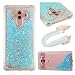 Produktbild Huawei Mate10 Pro Hülle, Huawei Mate10 Pro Handyhüle, Alfort TPU Schutzhülle Fließendes Glitzern und Spiegel Hand Hülle für Huawei Mate10 Pro (6.0 Zoll) Handytasche Case Cover (Silber Blau)