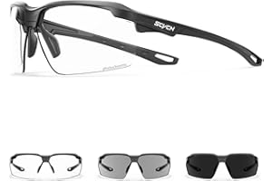 SCVCN Fotocromáticas Gafas de Ciclismo Deportivas Hombre y Mujer UV 400 Running MTB Bicicleta Correr Voleibol Tenis Conducir