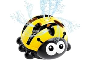 Ayaaa Sprinkler Ladybird Children's Water Sprinkler, 3-12 Years, Yellow, Children, Kids, Unisex, Whimsical