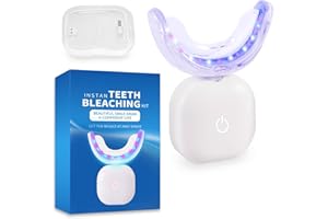 TOWODE Teeth Whitening LED Light Kit with 32 Red and Blue Lights, Charging Case - Whiten Teeth Faster