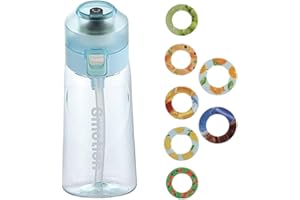 Wukesify Air-up Borraccia, Bottiglia d'Acqua Creativa con 7 Pod di Sapore per l'esercizio Promuovi Bere Acqua, 0 Zucchero e 0 Calorie