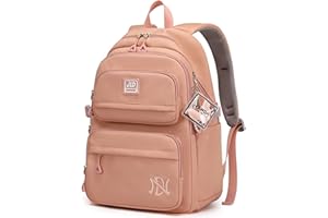 JANSBEN Backpack Womens Mens Waterproof School Bags Primary Junior High University Casual Daypack Rucksack Large Multi-Pocket 30L