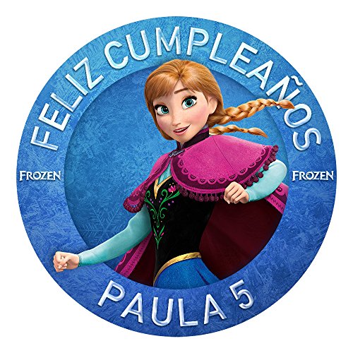 OBLEA de Papel de azúcar Personalizada, 19 cm, diseño de Anna de Dis