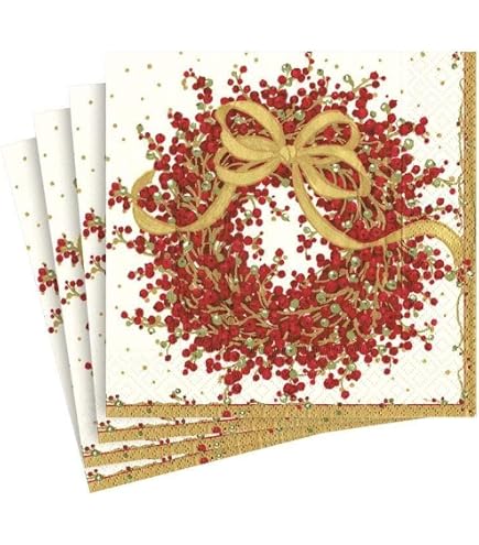 Caspari Delft – Tovaglioli Di Carta Da Cocktail – 40 Pezzi In Scatola – Triplo Strato – Blu – 13x13 Cm (25x25 Aperti) – Biodegradabili E Compostabili - 3