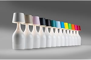 One-Light Moon Lampada Bottiglia a Led, Paralume Lampada Portatile e Ricaricabile, Lampada da Tavolo per Interni/Esterni - Ottanio | Brevetti Waf