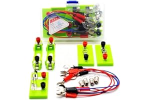 MNIXY Circuit Électrique Kit Science Laboratoire de Physique Circuits de Base d'apprentissage kit de débutant Électricité Ampoule Interrupteur Conducteur Ligne