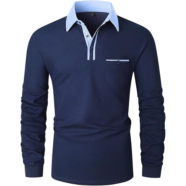 Maglione casual con bottone e colletto sottile da uomo, maglione di