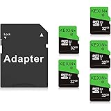 KEXIN 32GB Micro SD Card Pack of 5 MicroSDHC Memory Card with Adapter UHS-I, C10 Mini MicroSD Memory Cards Extreme TF Card Mi