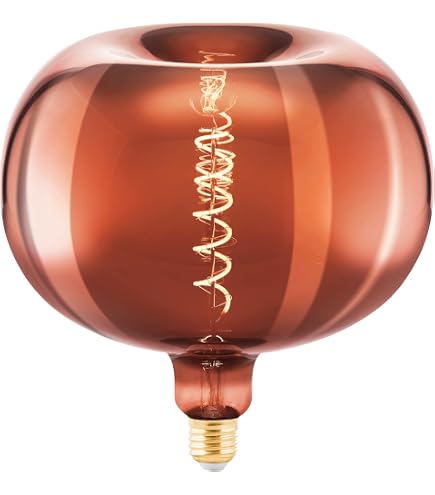 Suprema LED-Glühbirne Tropfenform – E27, 130 Lm, Warmes Licht 1800 K, 3,5 W, Mit DNA-Lichteffekt, Bernstein