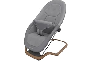 Maxi-Cosi Dove, Hamaca Bebé, 0-3 Años, 0-15 kg, Hamaca Bebé Ligera, Plegable, Portátil, Balanceo Natural, 3 Posiciones de Reclinación, Tejidos Eco Care 100% Reciclados, Elegance Graphite
