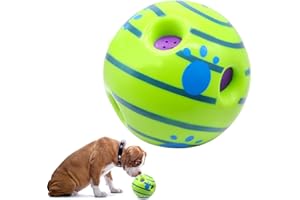 BESIMPLE Giggle Ball interaktywna zabawka dla psa, zabawne dźwięki giggle piłka szczeniaki trening zabawa bezpieczny zabawny dźwięk mówiący babble ball dla małych średnich dużych psów zwierząt domowych