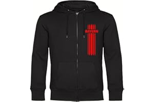 multifanshop Kapuzen Sweatshirt Jacke - Bayern - Streifen