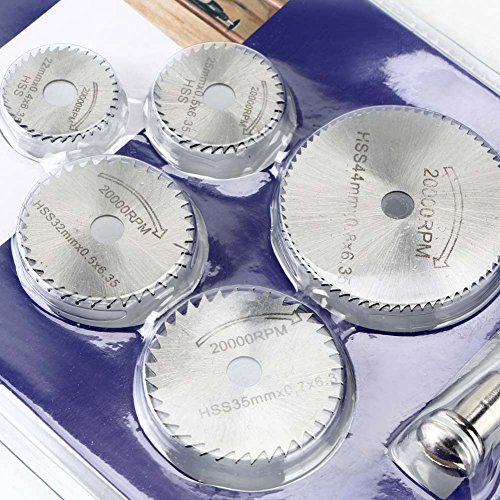 Enjoydeal 6pcs HSS Kreiss geblatt Set Trennscheiben Rad für Dremel Rotary Werkzeug - 7