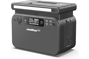 JustNow Estación de Energía Portátil,Generador Solar 518Wh/580W, Con Batería LiFePO4 162000mAh,Generador de Energía Móvil, 2 Cargadores Inalámbricos, para Camping