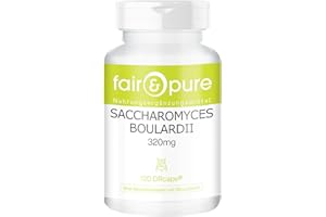 Fair & Pure® - Saccharomyces boulardii - 120 capsules - 6,4 milliards de levures probiotiques sous forme de DRcaps