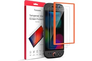 TRANSNOVO Protector de Pantalla Compatible con Nintendo Switch 2 (2025, 7,9 pulgadas) – Cristal Templado Ultra HD, Dureza 9H, Anti-Rayones, Sin Burbujas, Instalación Fácil con Marco de Guía, 2 Piezas