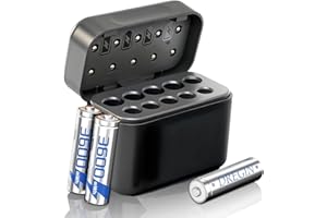 LIWANKAQI Ładowarka do akumulatorów, 10-krotna ładowarka AA/AAA, tylko do ponownego ładowania, 1,5 V AA/AAA, ładowarka z zabezpieczeniem przed przeładowaniem, timer bezpieczeństwa