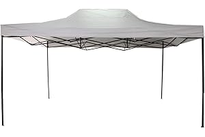 Rebecca Mobili Tonnelle de Jardin Refermeable Blan Métal Polyester avec Sac de Transport Camping Fiores Fêtes - 3,1x4,5x3 m (H x L x P) - Art. RE6307