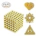 Produktbild Kui Ji Magic Building Ball, Educational Stapeln Creative Stress Relief Schreibtisch Konstruktion 3D Puzzle für Erwachsene/kids-gold (View amazon detail page)