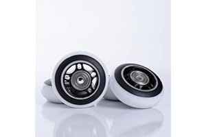 MADIVO Replacement Wheels + Ball Bearings for Inline Skates Set of 4 Wheels 64 mm / 82A ABEC-5 Bearings Ideal for Inline Skates for Children and Adults