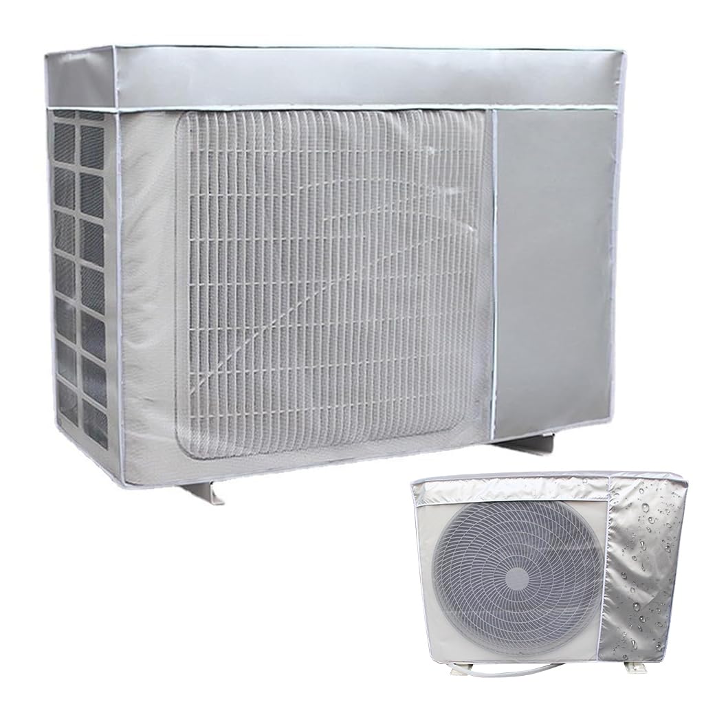 HASTHIPÂ® AC cover 1.5 Ton, 1.5P Waterproof AC Condenser Unit Cover, Air Conditioner Cover For Outside Units Insulated AC Cover With Sun Protection, Dust-proof Window AC Protection Cover (1Pcs)