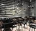 Produktbild Schwarz-weiß gestreifte Cafe Clothing Store Tapeten Industrielle wind Restaurant Hintergrundbild Mode Schwarz