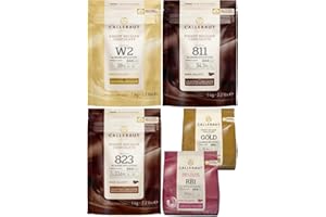 PARKERS FOODSERVICE Callebaut Bundle W2, 811, 823 3 x 1kg and gold and ruby 2 x 400g