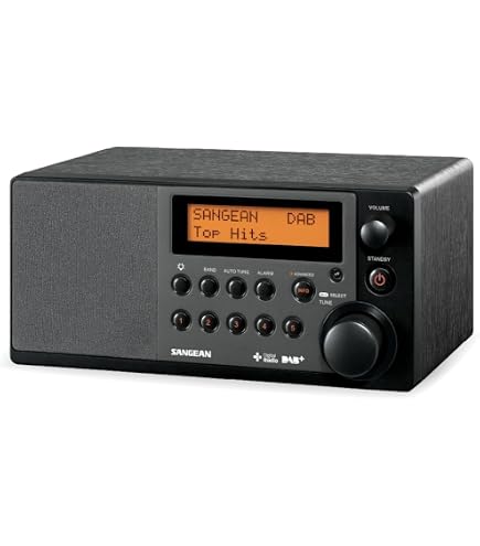 Radio Portable Sangean DPR-26BT DAB+ FM Bluetooth - Radio-Réveil MP3 Avec Haut-parleurs Stéréo, Blanc