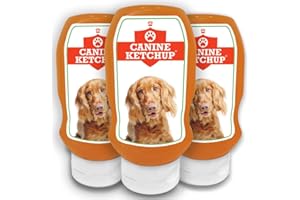 Canine Ketchup Dog Food Toppers | 3 x 425g | Healthy, Natural & Nutritious | Dog Food Toppers for Dry Food & Fussy Eaters | Appetite Stimulant for Dogs | Original Flavour