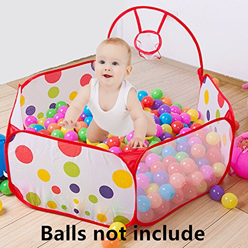 Baby Ball Pit Balls, SoulStore Kids Pop up Play House Tent Tunnel Pool Indoor and Outdoor Play Tent and Tunnel Easy Folding Cute Polka Dot 3 in 1 Play House Children's Playground with Zippered Storage Bag (basket ball pit) reviews Baby Ball Pit Balls, SoulStore Kids Pop up Play House Tent Tunnel Pool Indoor and Outdoor Play Tent and Tunnel Easy Folding Cute Polka Dot 3 in 1 Play House Children's Playground with Zippered Storage Bag (basket ball pit)