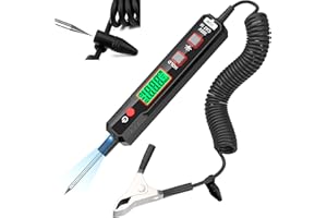YOJOCK Smart Circuit Tester for Automotive Light, 0.8V-100V DC Voltage Tester, Power Circuit Probe with Flashlight Measures Polarity Continuity, Automotive Fuse Tester for Car Battery