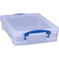 Really Useful Box 5-in-1 Set – 9L, 3L, 1.6L, 0.7L, 0.3L, Transparent, Stapelbar, Aus Polypropylen