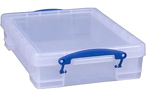 REALLY USEFUL BOX Really Useful UB4LC - Caja para material de oficina, transparente, 4L