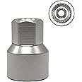 JEUCLEL ABC-58 22Pt Outer Ring 4mm Wheel Locking Nut Key for Porsche VW Toureg Panamera/Cayenne/Macan/Cayman/SUV, Lock Nut Socket Adapter, Anti-Theft Lug Nut Removal Tool, Screw Remover