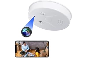 Yadayuki 5G Cámara Espía Oculta WiFi, Mini Camaras Espias Detectora de Humo 1080P HD, Micro Camera Espia Camuflada de Vigilancia con IR Visión Nocturna Detección De Movimiento para Hogar Oficina