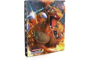 LUCKBOYI Classeur Carte Pokemon,Classeur Carte 4 Poche, Porte Cartes, Titulaire Cartes Album, Organisateur de Cartes,Livre de Protection Cartes, 30 Pages Capacité de 240 Cartes