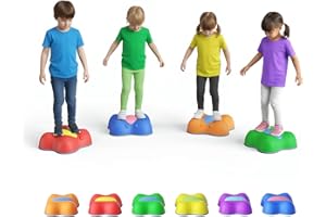 MINENICE Juego de equilibrio para niños, bloques de equilibrio niños Fomenta el equilibrio y la coordinación para uso en interiores y exteriores. Fantástico juguete para moverse